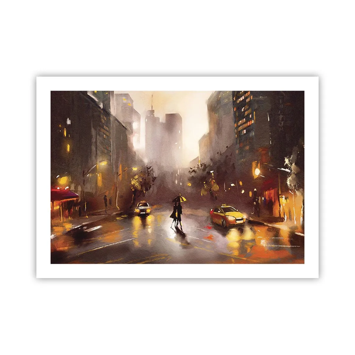 Poster - Nelle luci di New York - 70x50 cm