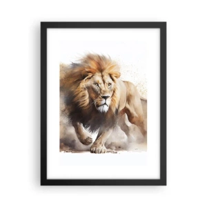 Poster in cornice nera - Il re si è mosso - 30x40 cm
