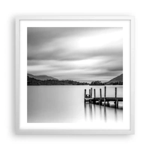 Poster in cornice bianca - Mitezza e forza - 50x50 cm