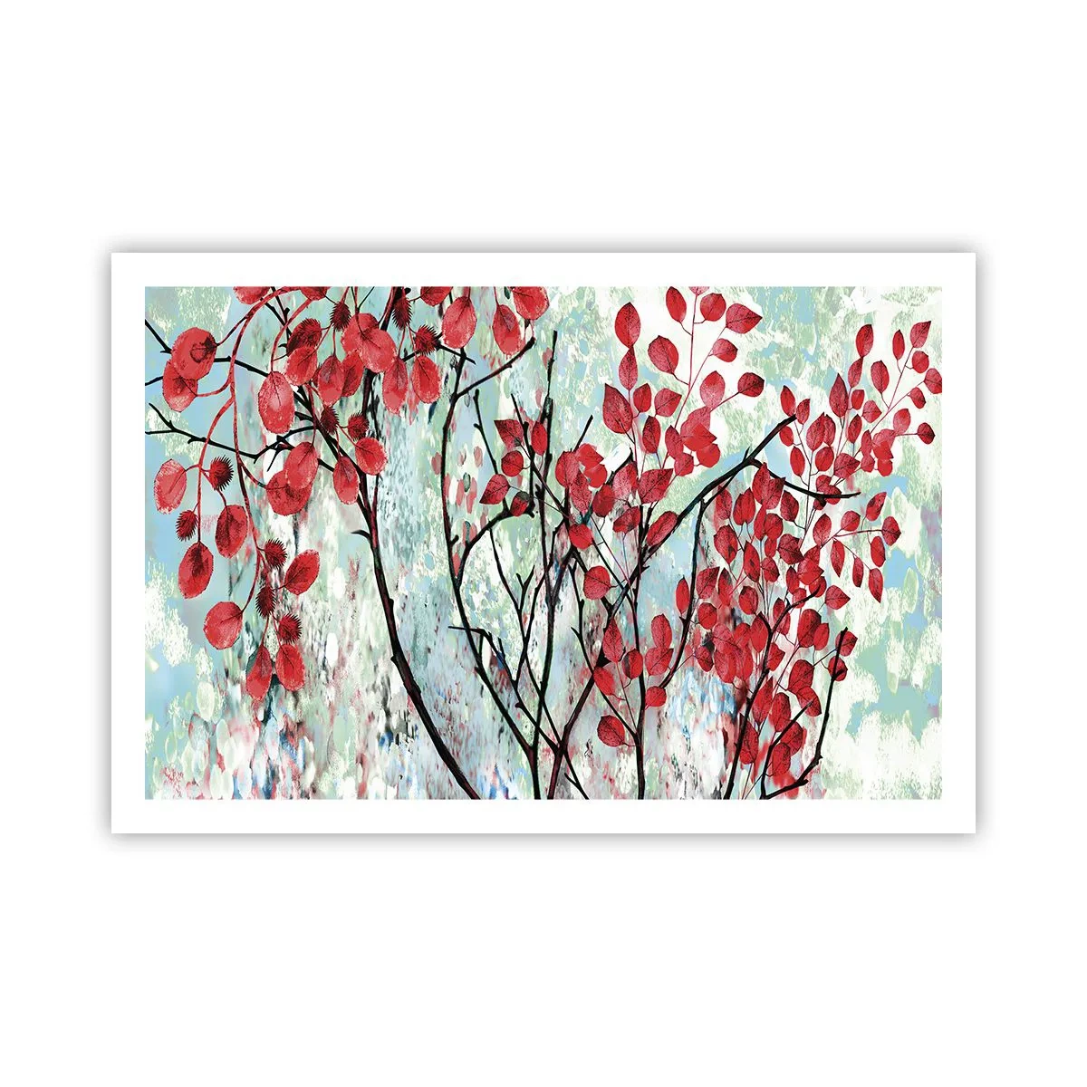 Poster - Albero in scarlatto - 91x61 cm