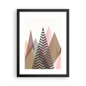 Poster in cornice nera - Vista piramidale - 30x40 cm