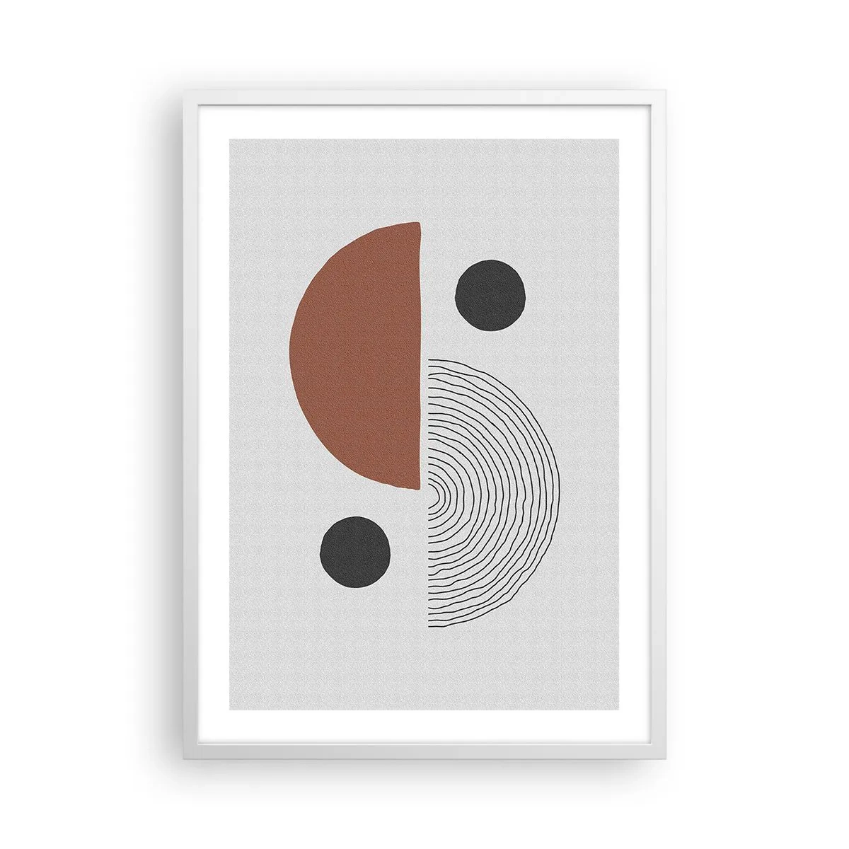 Poster in cornice bianca - La perfezione del cerchio - 50x70 cm