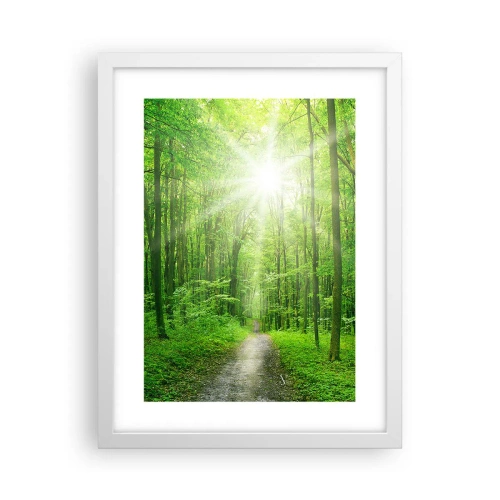 Poster in cornice bianca - Cattedrale verde - 30x40 cm