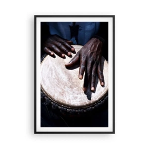 Poster in cornice nera - Vivi al tuo ritmo - 61x91 cm