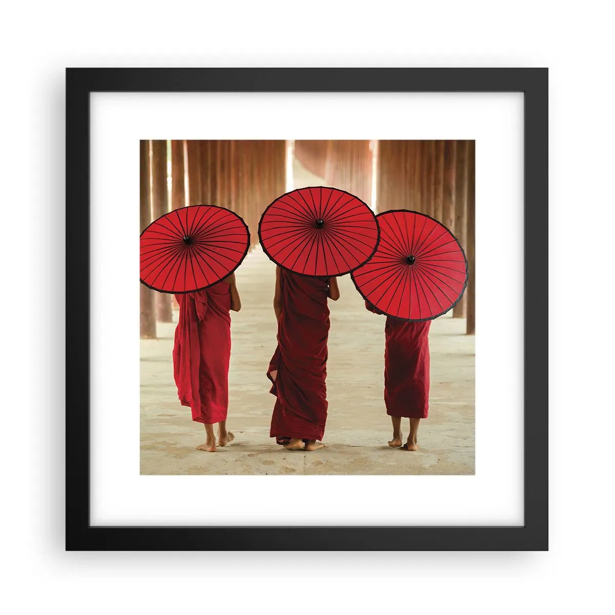 Poster in cornice nera - In cammino verso la Terra Pura - 30x30 cm