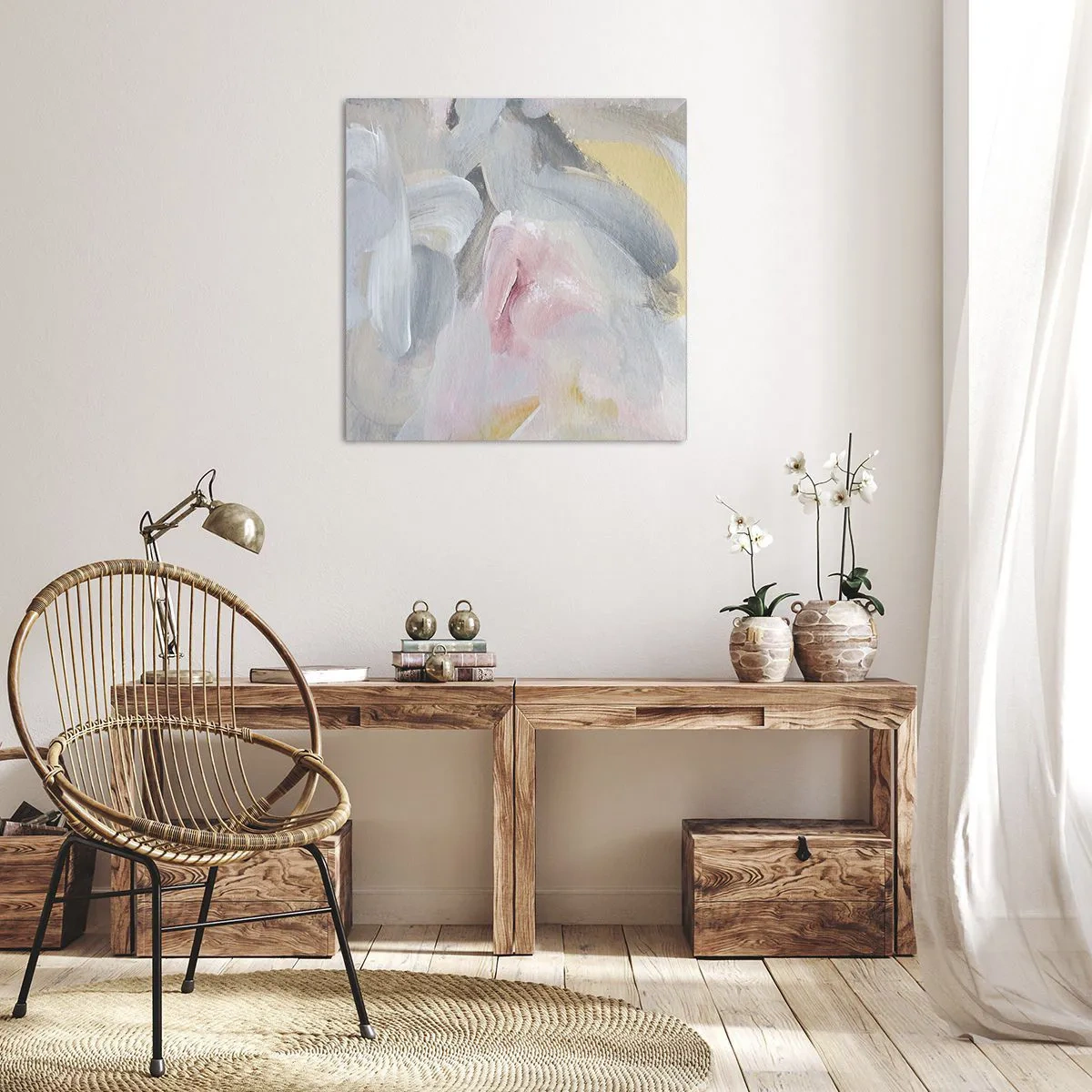 Quadro su tela - Stampe su Tela - Nel mondo pastello - 30x30 cm