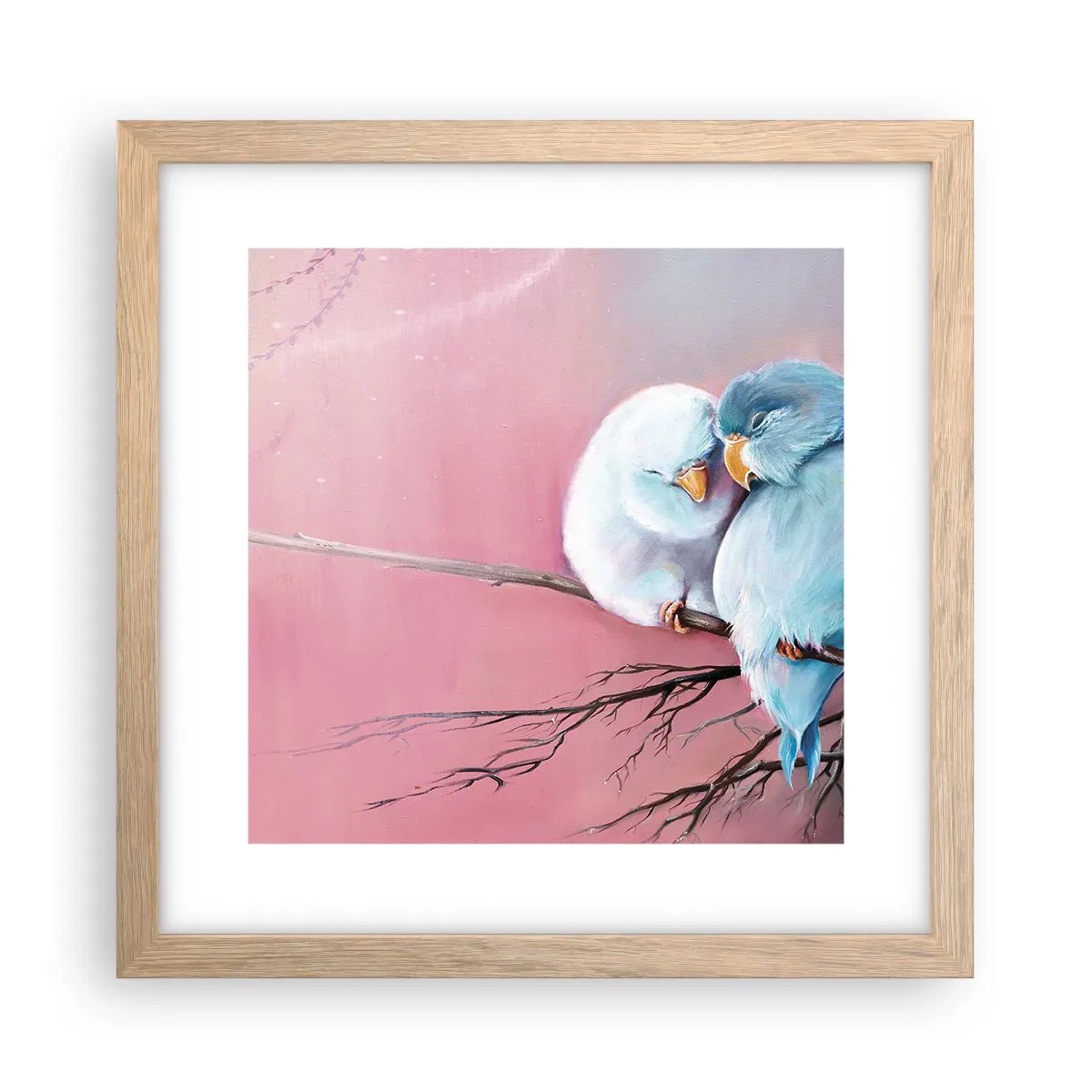 Poster in cornice rovere chiaro - Che cosa aggiungere? - 30x30 cm