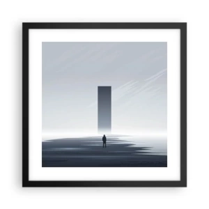 Poster in cornice nera - Opportunità o minaccia? - 40x40 cm
