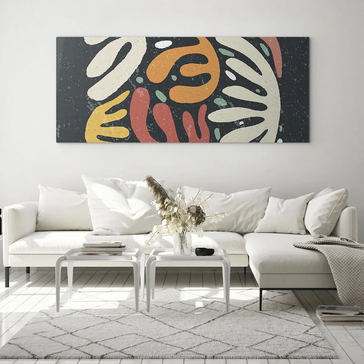 Quadro su vetro - Composizione: adesso ti acchiappo - 100x40 cm