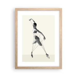 Poster in cornice rovere chiaro - Nel teatro del mondo - 30x40 cm
