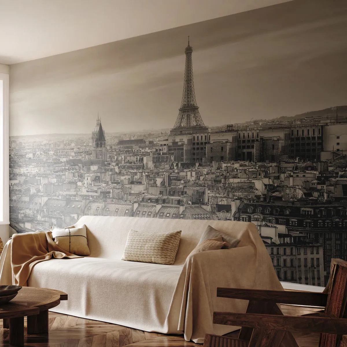 Fotomurali Standard Eco - Sui tetti di Parigi - Città, Parigi, Architettura - 200x140 cm