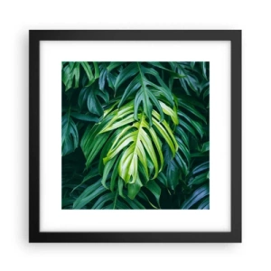 Poster in cornice nera - Immergersi nella freschezza - 30x30 cm