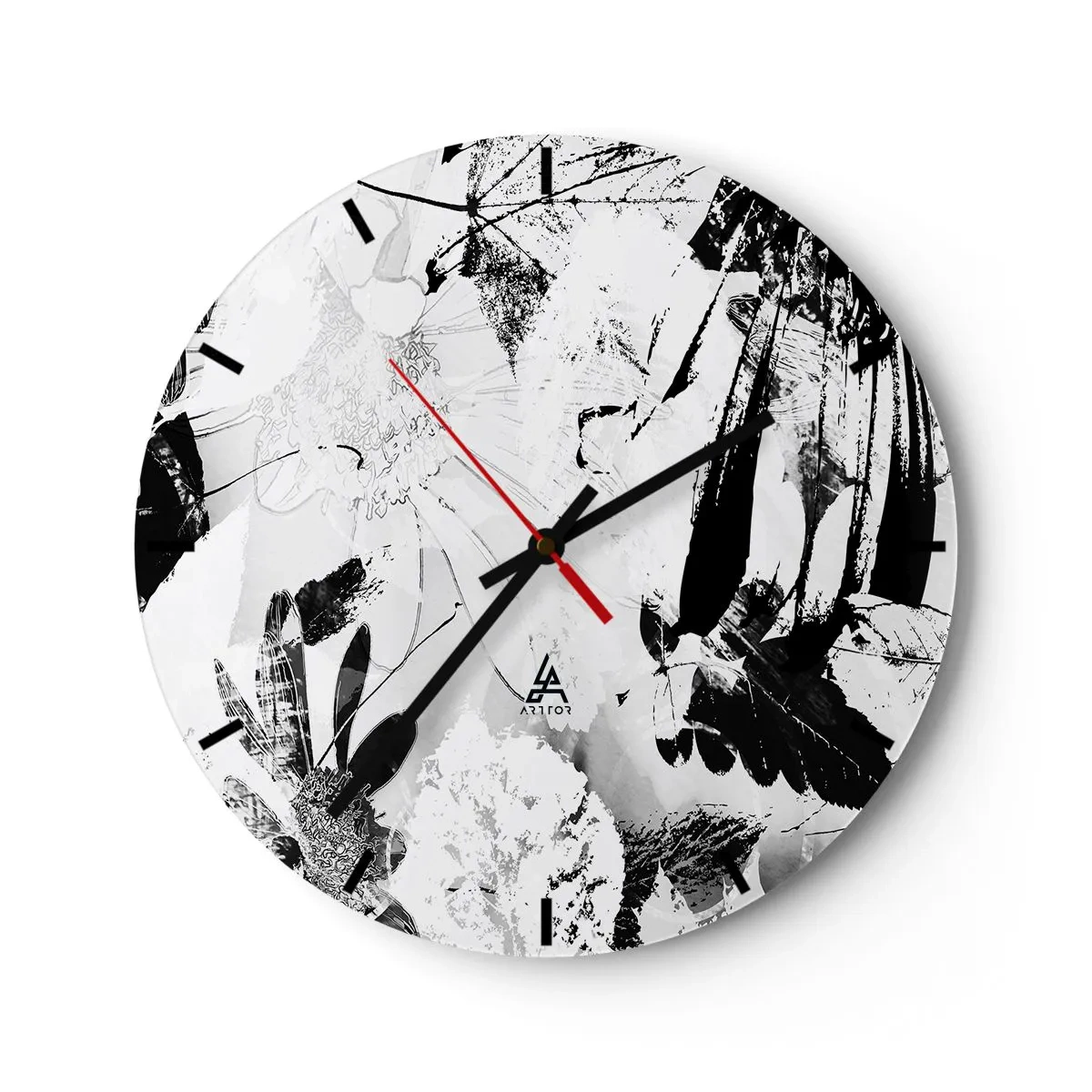 Orologio da parete - Orologio in Vetro - Autunno in negativo - 40x40 cm
