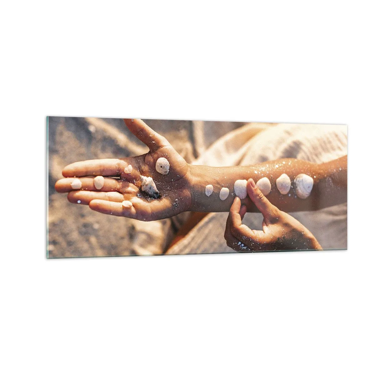 Quadro su vetro - La bellezza a portata di mano - 100x40 cm