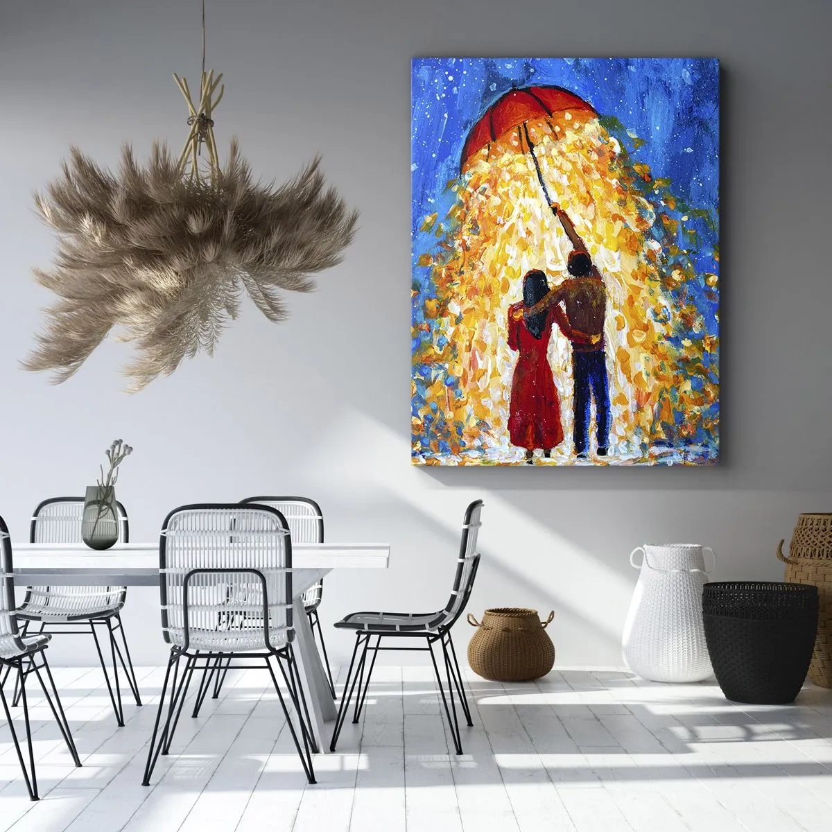 Quadro su tela - Stampe su Tela - La magia di una sera piovosa? - 55x100 cm