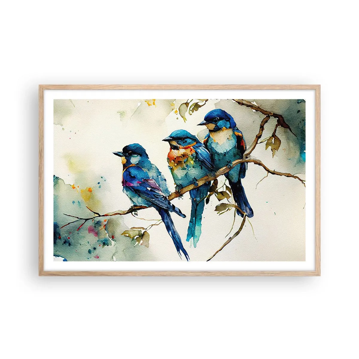 Poster in cornice rovere chiaro - Si è offeso? - 91x61 cm