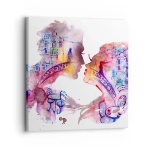 Quadro su tela - Stampe su Tela - Misterioso ponte dei sospiri - 30x30 cm