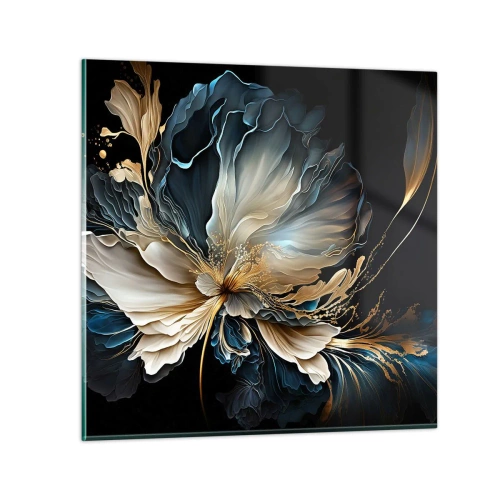 Quadro su vetro - Fantastico fiore di felce - 50x50 cm