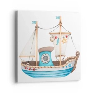 Quadro su tela - Stampe su Tela - Benvenuta avventura! - 30x30 cm