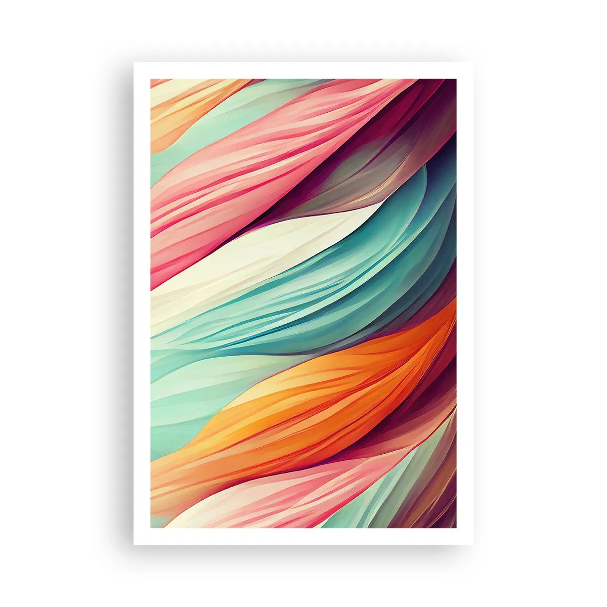 Poster - Intreccio arcobaleno - 70x100 cm