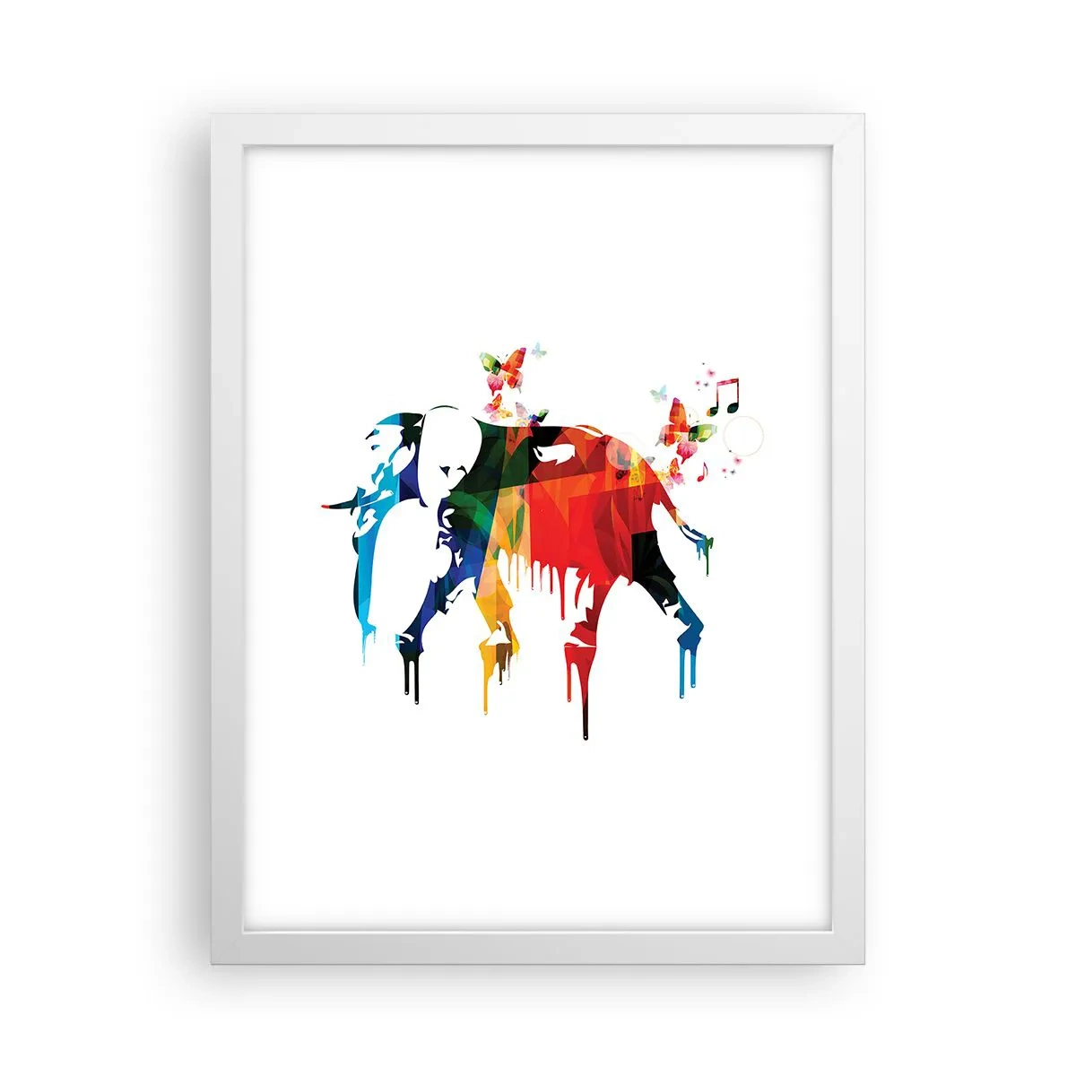 Poster in cornice bianca - Ognuno può ballare - 30x40 cm