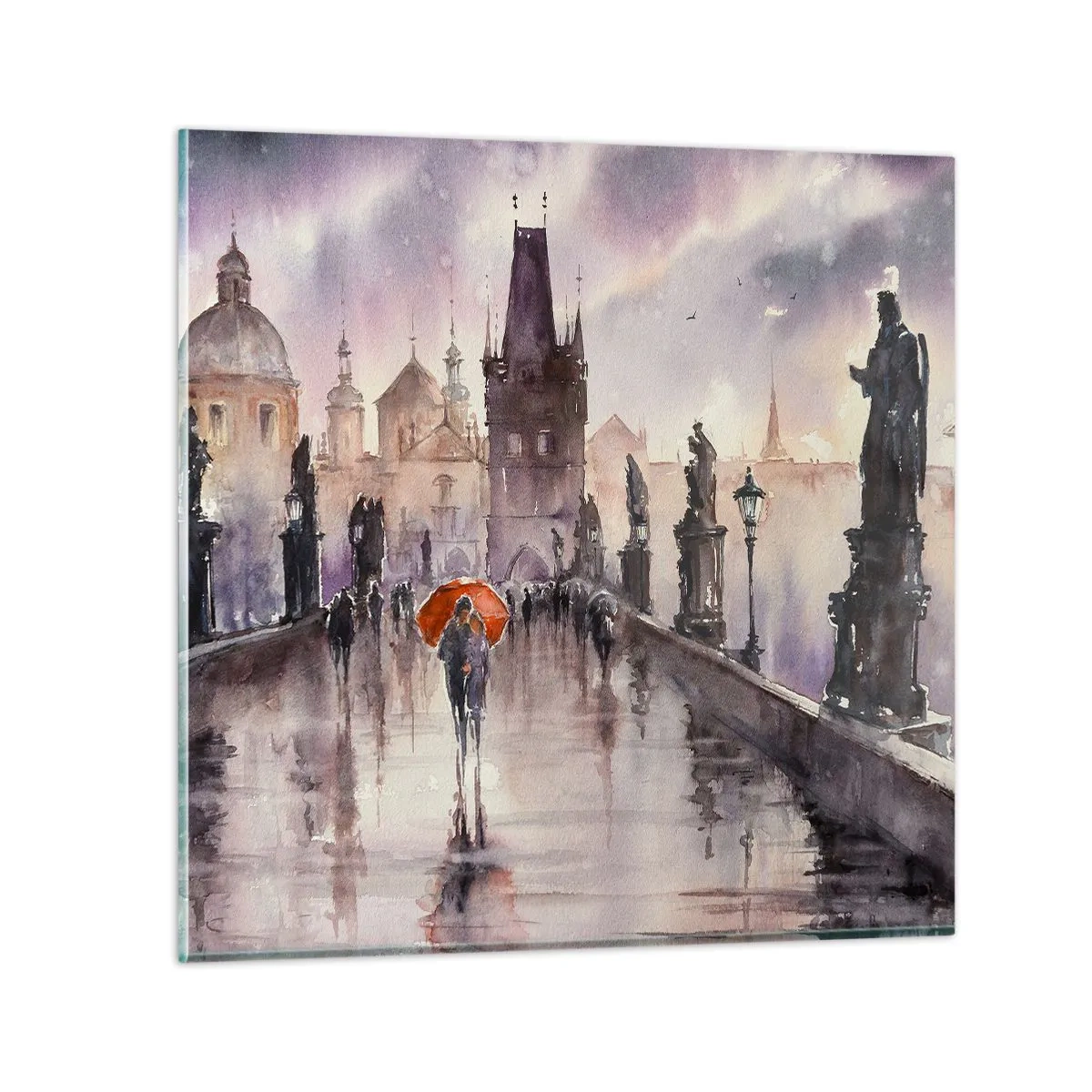 Quadro su vetro - Le persone non cambiano - 40x40 cm