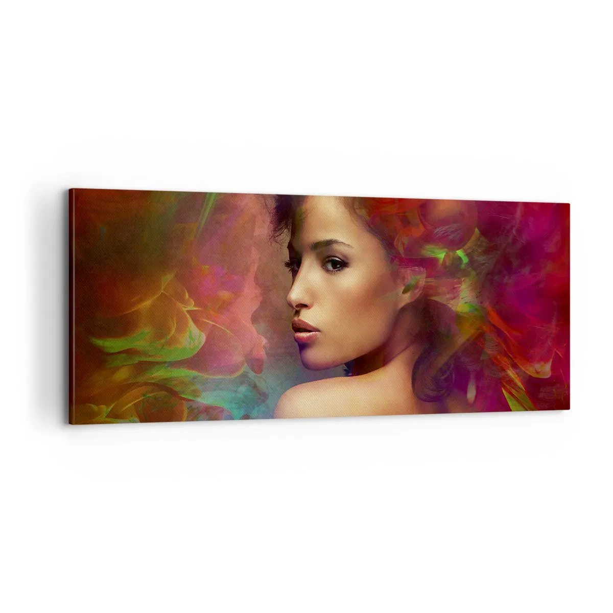 Quadro su tela - Stampe su Tela - Più bella dell'arcobaleno, delicata come la nebbia - 100x40 cm