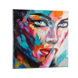 Quadro su vetro - Il nostro primo segreto - 30x30 cm