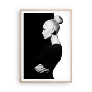 Poster in cornice rovere chiaro - Semplicemente donna - 70x100 cm