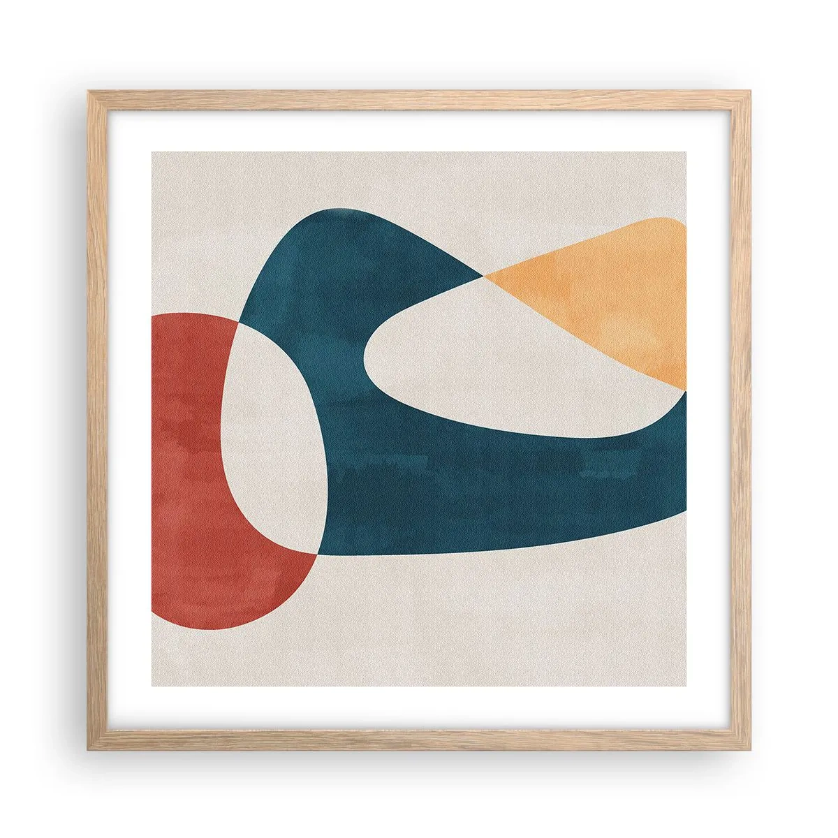 Poster in cornice rovere chiaro - Influenze e metamorfosi - 50x50 cm