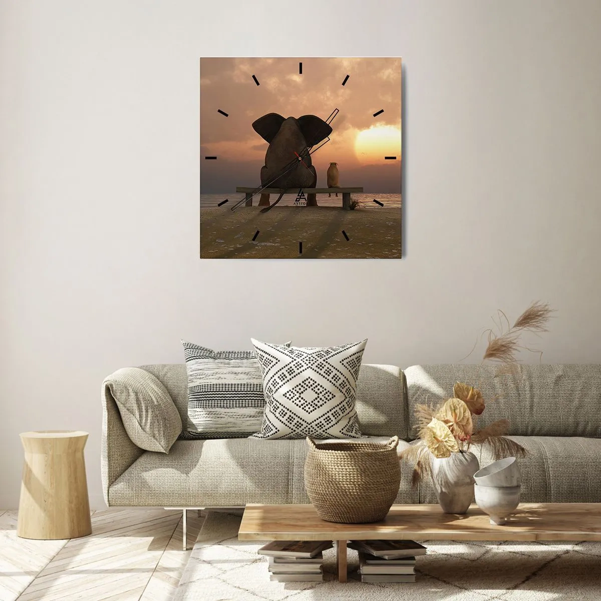 Orologio da parete - Orologio in Vetro - A volte bisogna tacere - 40x40 cm