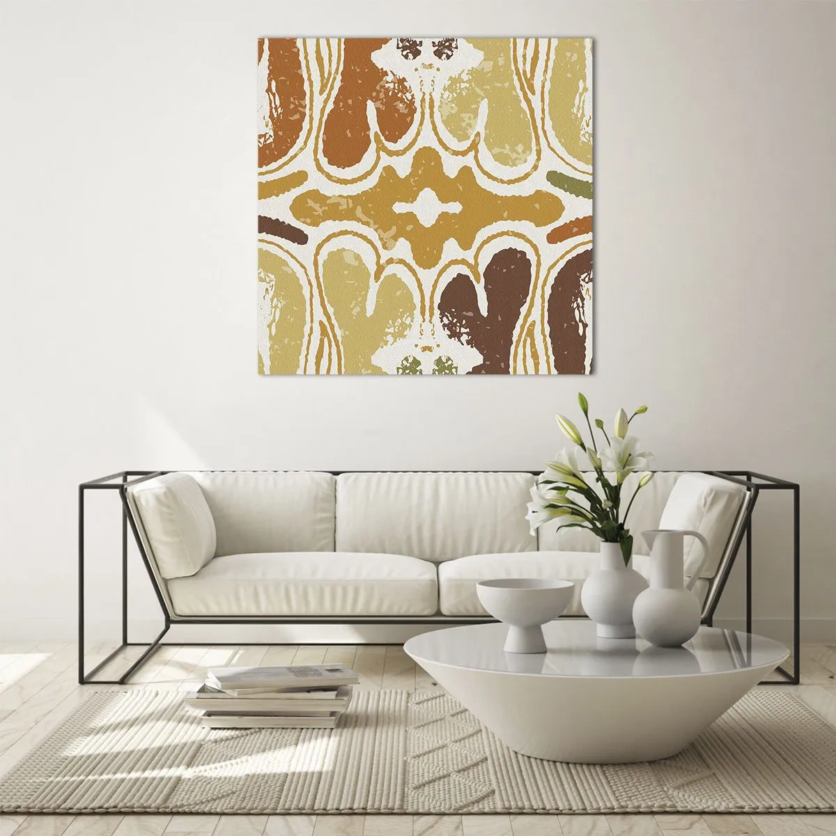 Quadro su vetro - Astrazione sentimentale - 30x30 cm