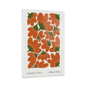 Quadro su vetro - Dalla vita dei fiori - 70x100 cm