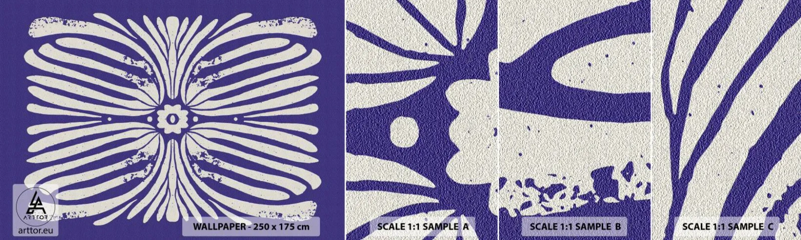 Campione di Fotomurale Adesivo Deluxe Sticker - Ispirazioni etniche - Boho, Botanico, Pezzo - 100x30 cm