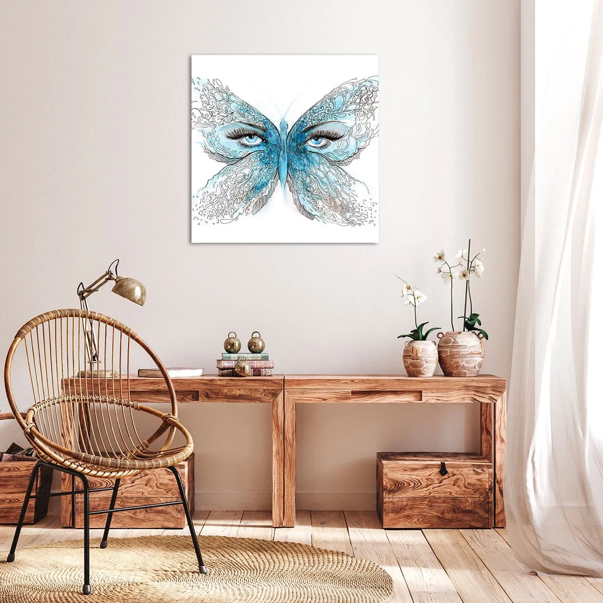 Quadro su tela - Stampe su Tela - Argo azzurro - 30x30 cm
