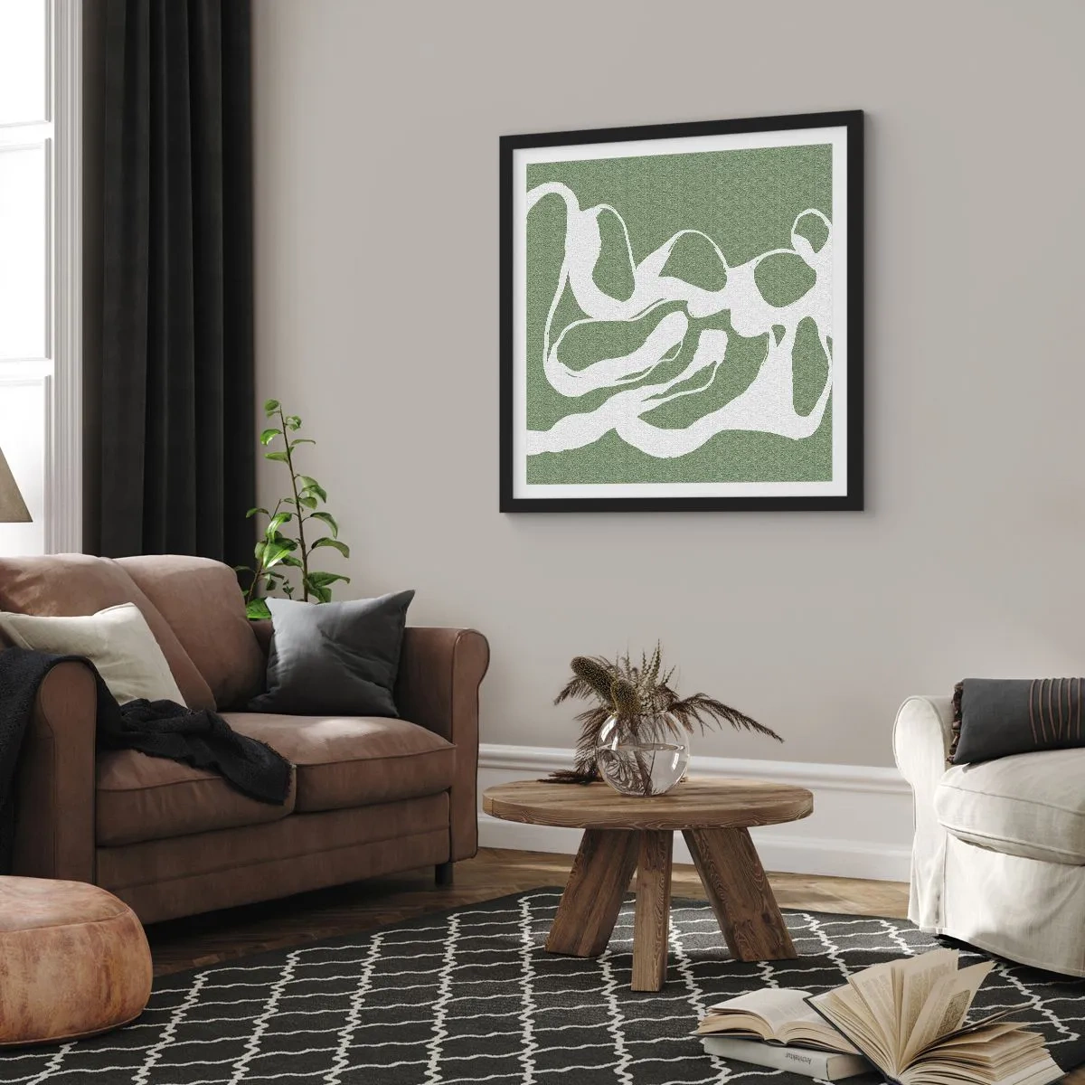 Poster in cornice nera - Il richiamo dello spazio - 40x40 cm