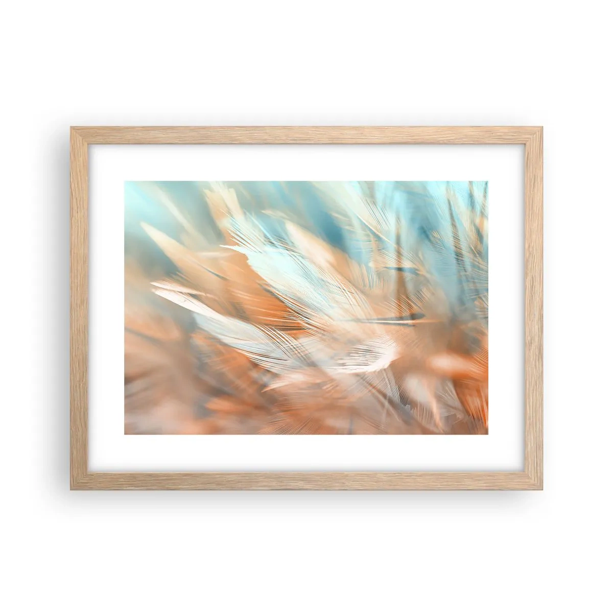 Poster in cornice rovere chiaro - Nel paese della mitezza - 40x30 cm