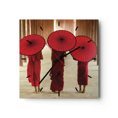 Orologio da parete - Orologio in Vetro - In cammino verso la Terra Pura - 40x40 cm