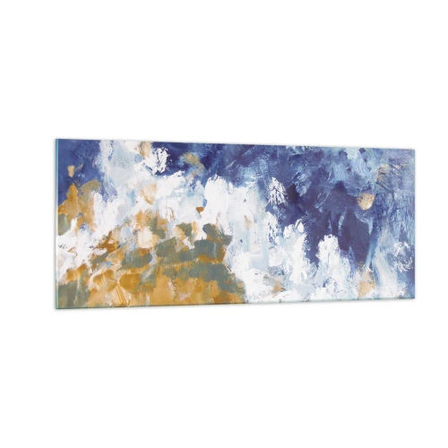 Quadro su vetro - La danza degli elementi - 100x40 cm