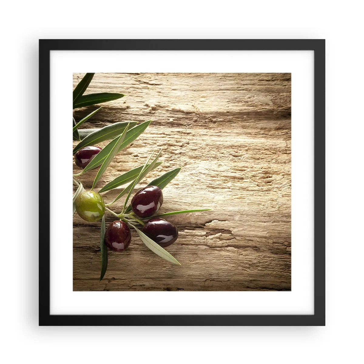 Poster in cornice nera - Direttamente dalla natura - 40x40 cm