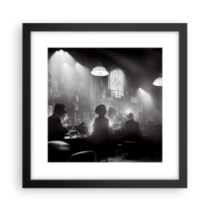 Poster in cornice nera - Nell'atmosfera jazz - 30x30 cm