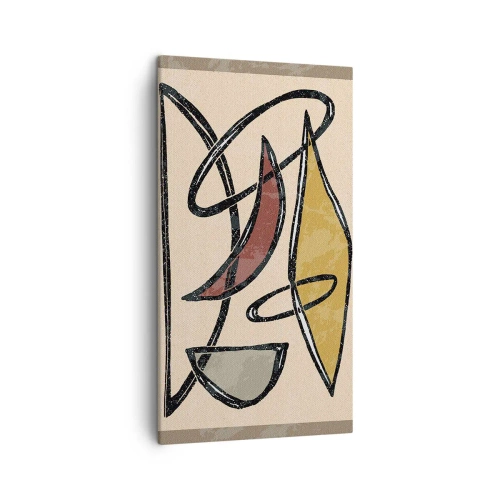 Quadro su tela - Stampe su Tela - Composizione: archi e ovali - 45x80 cm