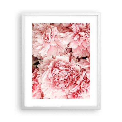 Poster in cornice bianca - Sogno rosa - 40x50 cm