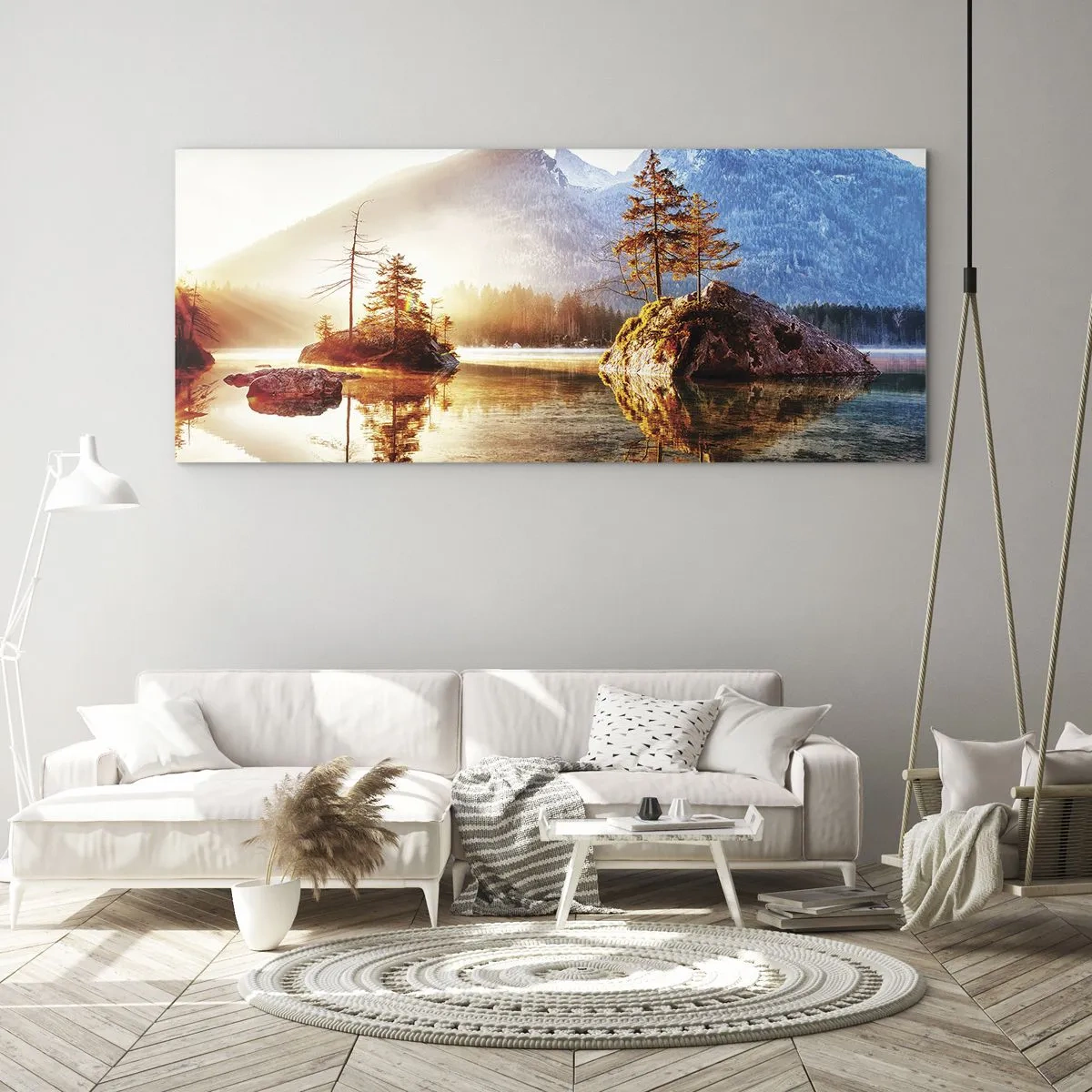 Quadro su vetro - La natura in una nuova luce - 100x40 cm