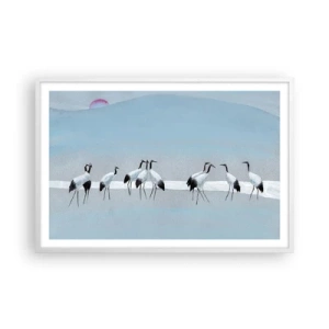 Poster in cornice bianca - Dopo un giorno rovente - 91x61 cm