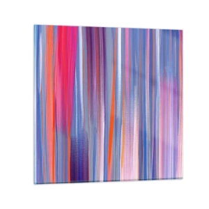 Quadro su vetro - Ascensione arcobaleno - 70x70 cm