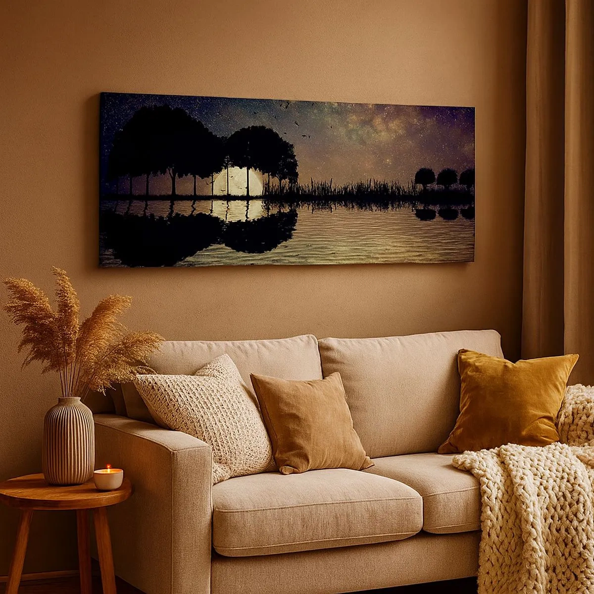 Quadro su tela - Stampe su Tela - Notte ai confini del mondo - 100x40 cm