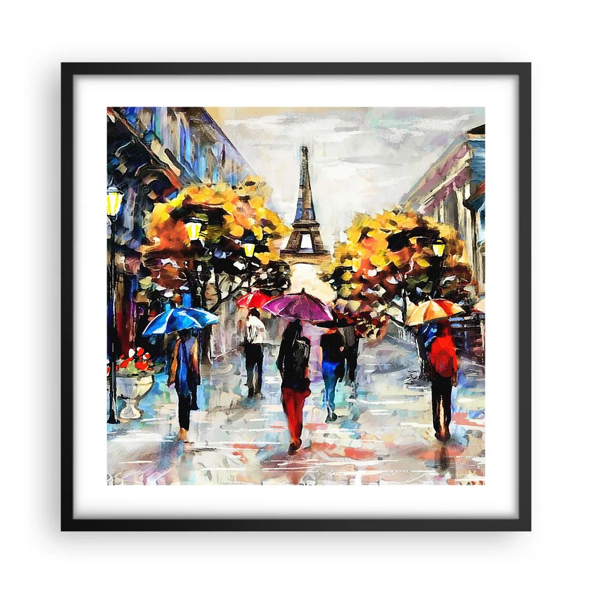 Poster in cornice nera - Bella soprattutto d'autunno - 50x50 cm