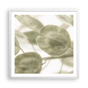 Poster in cornice bianca - All'inizio vi erano le foglie... - 60x60 cm