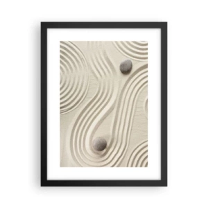 Poster in cornice nera - Il tocco del calore - 30x40 cm